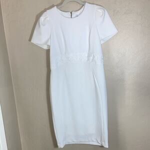 Calvin Klein White Midi Dress